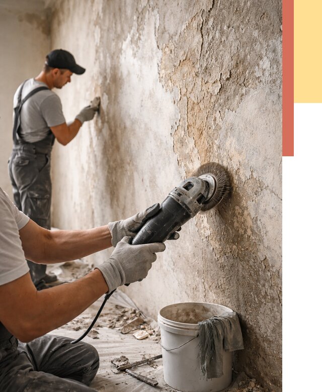 Снятие и удаление краски со стен в калуге от 2124 руб. — ОТДЕЛОЧНИК-Клг