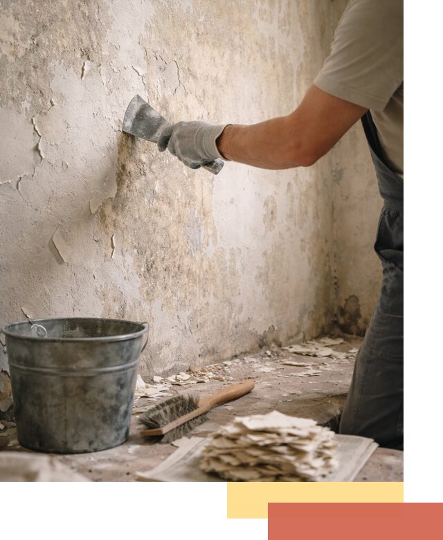 Удаление старой краски со стен в калуге качественно и быстро