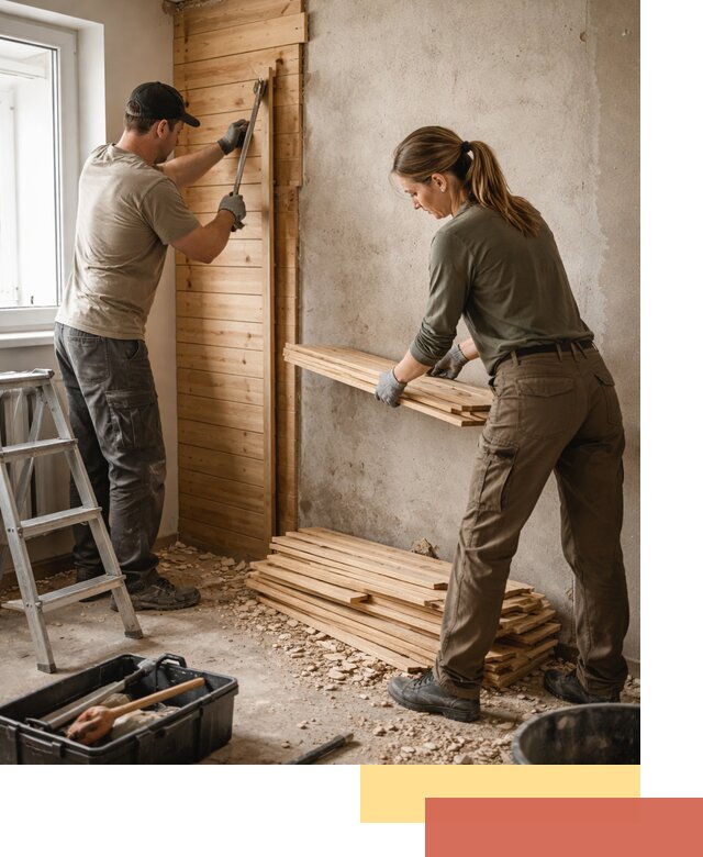 Демонтаж вагонки со стен в калуге — профессиональный демонтаж