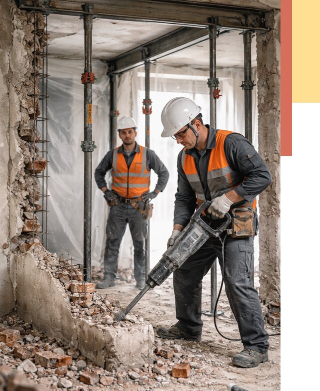 Снос несущих стен в калуге от 10367 руб. — демонтаж несущей стены под ключ | ОТДЕЛОЧНИК-Клг