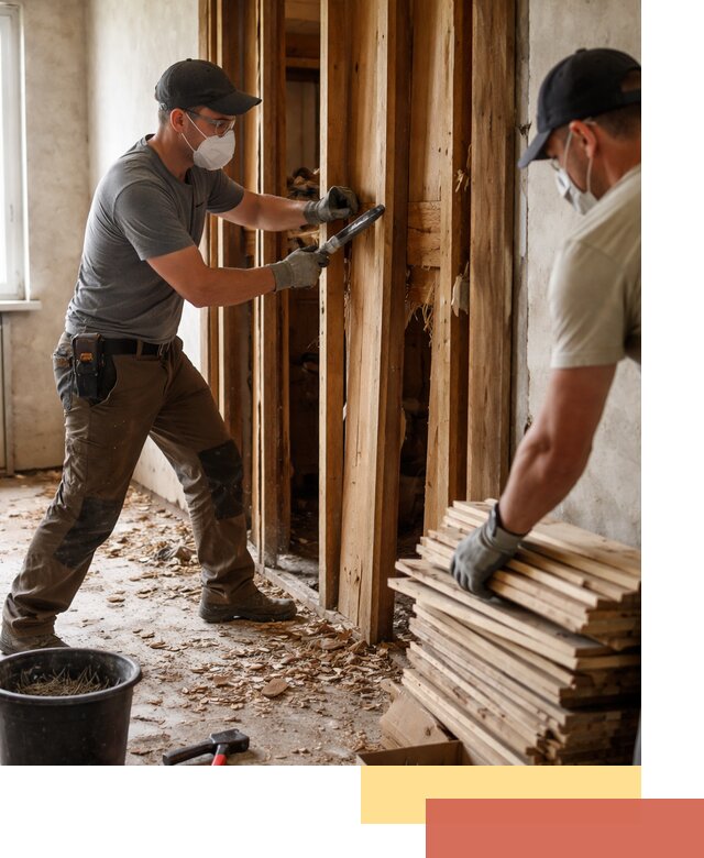 Демонтаж деревянных перегородок в калуге быстро и аккуратно