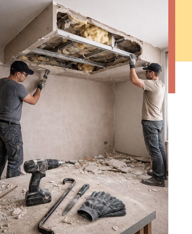 Демонтаж короба из гипсокартона в калуге от 1537 руб. — быстро и недорого | ОТДЕЛОЧНИК-Клг