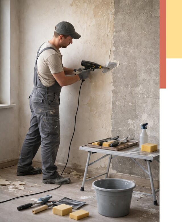 Очистка стен от клея в калуге от 1871 руб. — снятие и удаление клея со стен | ОТДЕЛОЧНИК-Клг