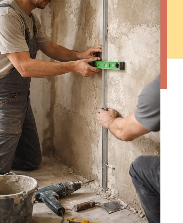 Установка штукатурных маяков в калуге от 7080 руб. — быстро и недорого | ОТДЕЛОЧНИК-Клг