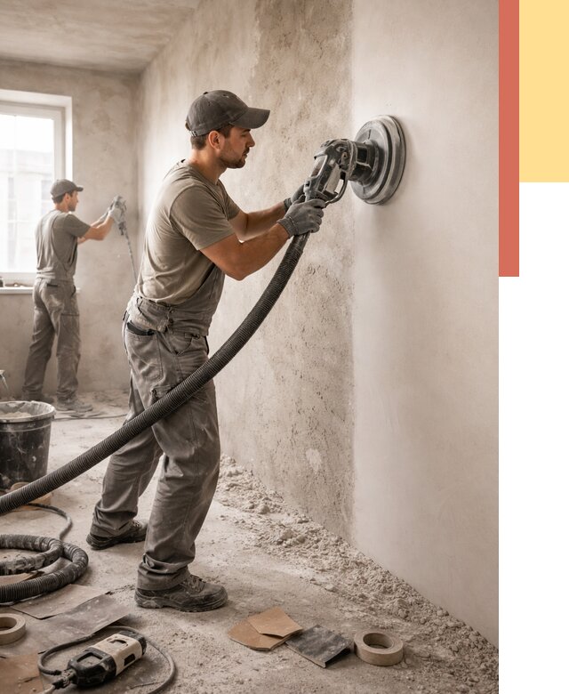 Шлифовка стен в калуге от 1214 руб/м2 — быстро и недорого | ОТДЕЛОЧНИК-Клг