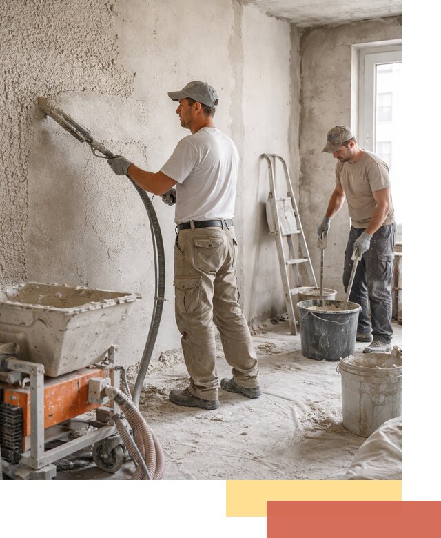 Машинная штукатурка стен в калуге — быстро и качественно