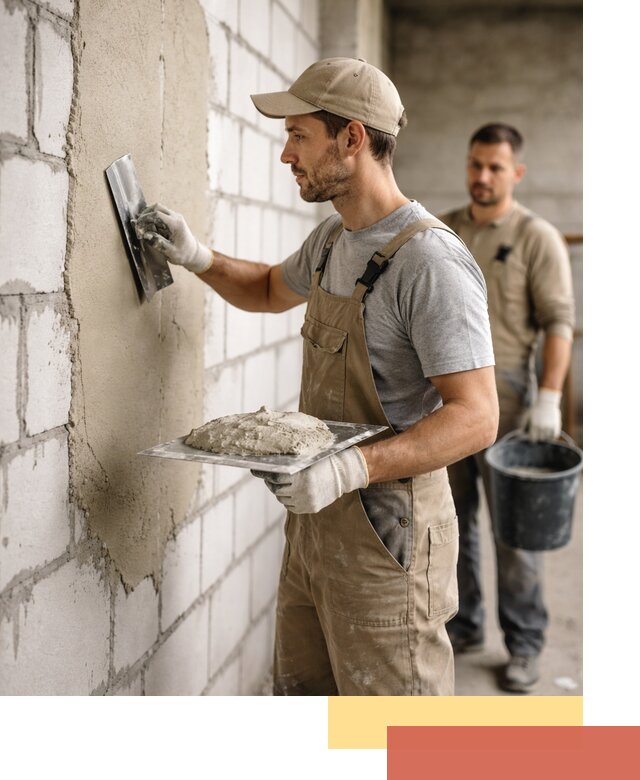 Штукатурка стен из газобетона в калуге под ключ