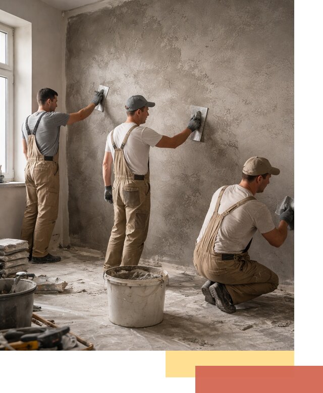 Декоративная штукатурка под бетон в калуге для стен и потолков