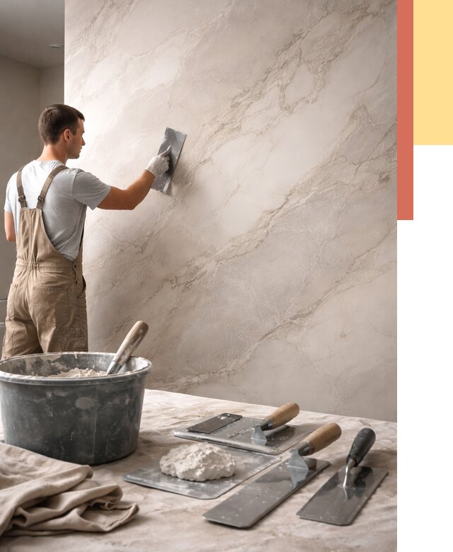 Декоративная штукатурка под мрамор в калуге от 2832 руб./м² — быстро и недорого | ОТДЕЛОЧНИК-Клг