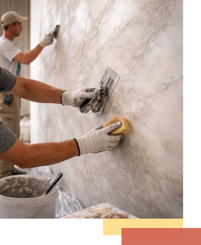 Декоративная штукатурка под мрамор в калуге для стен и потолков