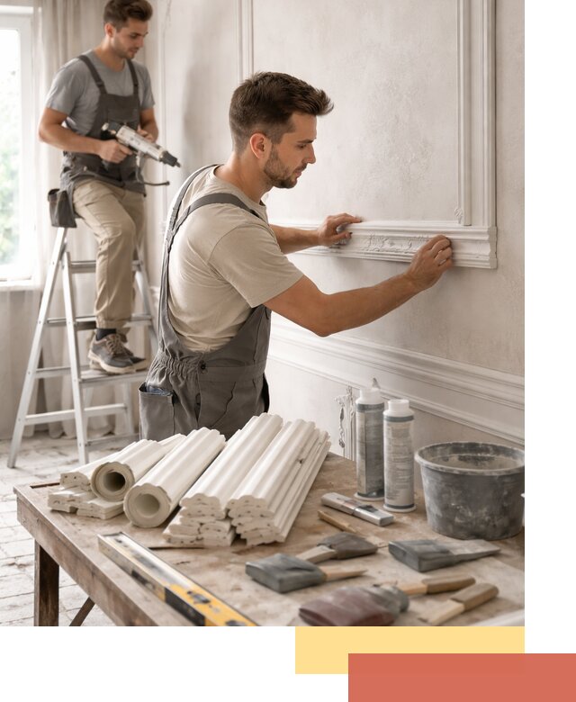 Монтаж лепнины на стены в калуге профессионально и качественно