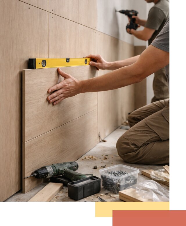 Профессиональный монтаж МДФ панелей на стены в калуге