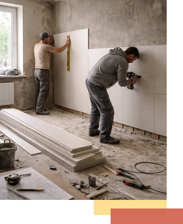 Монтаж ПВХ панелей на стены в калуге качественно и быстро