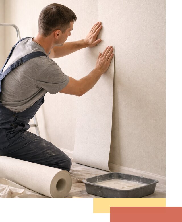 Поклейка флизелиновых обоев в калуге качественно и быстро