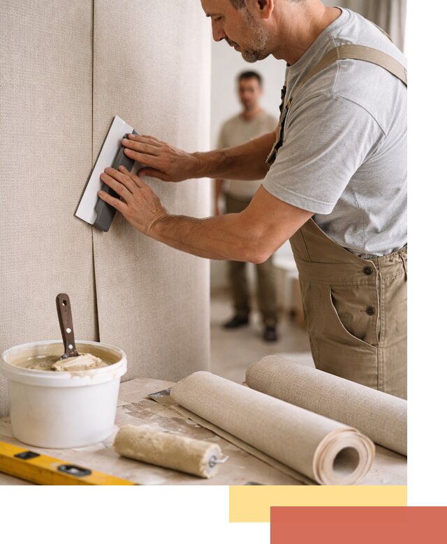 Поклейка текстильных обоев в калуге профессионально и аккуратно