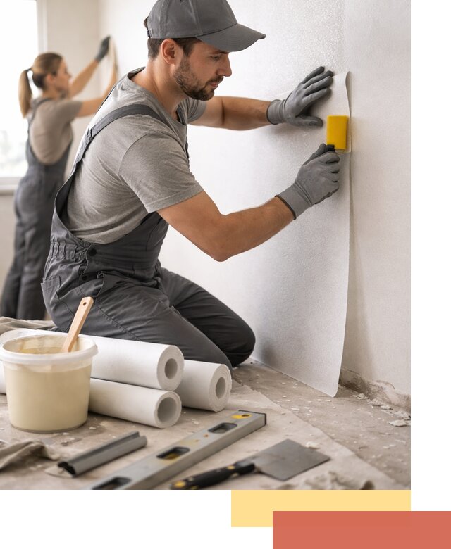 Поклейка стеклообоев профессионально в калуге