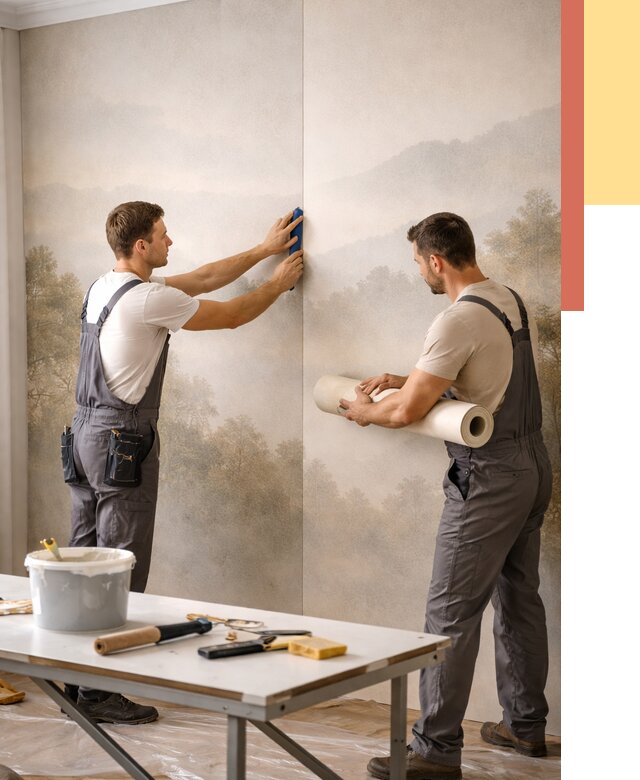 Поклейка фотообоев в калуге от 8597 руб/м² — быстро и недорого | ОТДЕЛОЧНИК-Клг