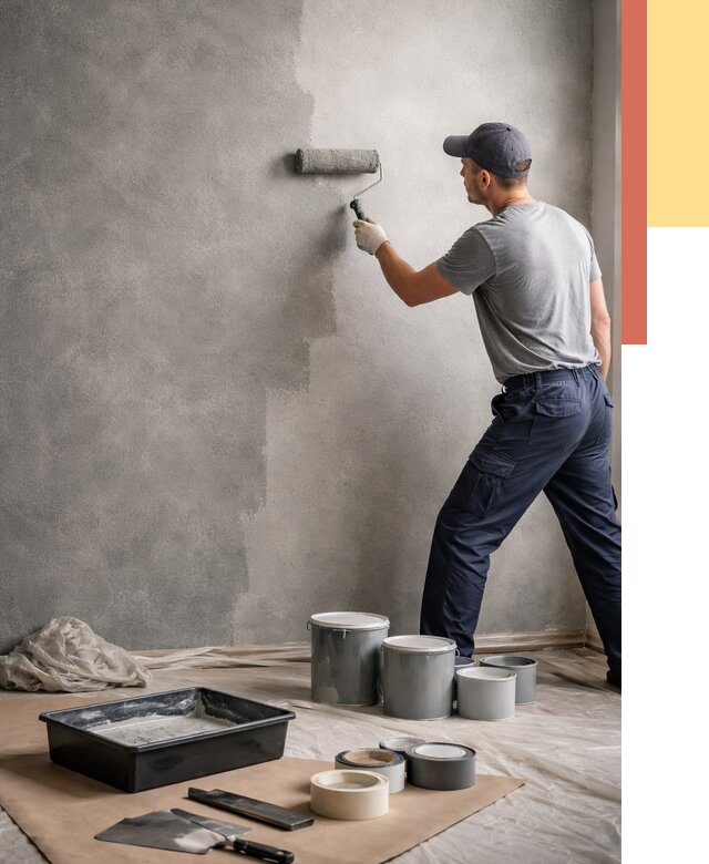 Покраска стен под бетон в калуге от 657 руб. за м2 — быстро и недорого | ОТДЕЛОЧНИК-Клг