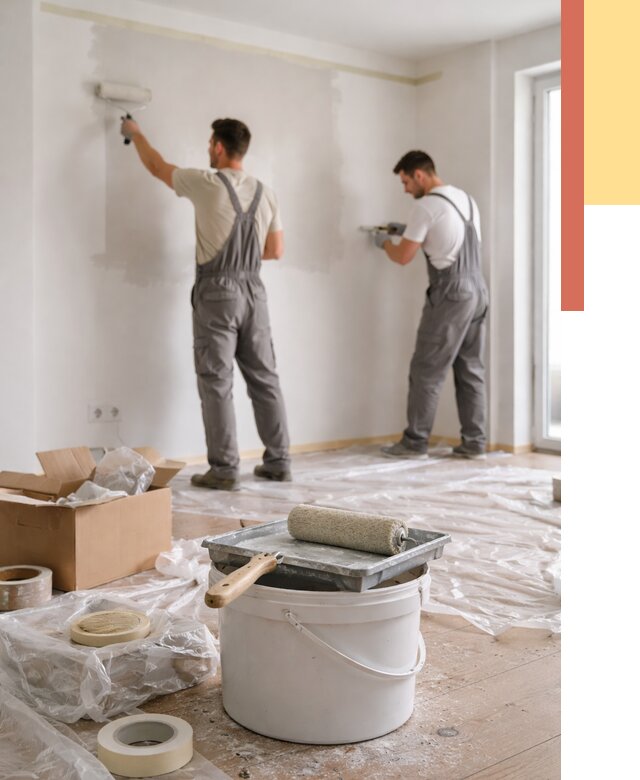 Покраска стен в квартире в калуге от 2529 руб/м2 — быстро и недорого | ОТДЕЛОЧНИК-Клг