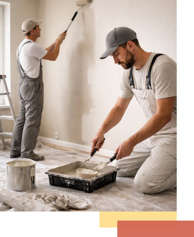 Покраска стен в квартире в калуге — профессионально и аккуратно