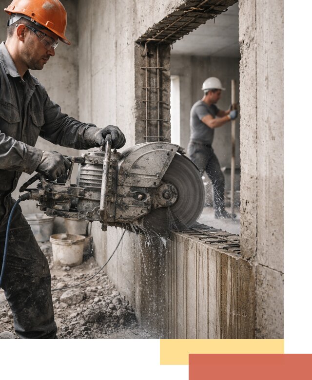 Алмазная резка проемов в калуге быстро и точно