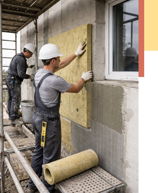 Утепление стен в калуге от 4349 руб. под ключ — быстро и недорого | ОТДЕЛОЧНИК-Клг