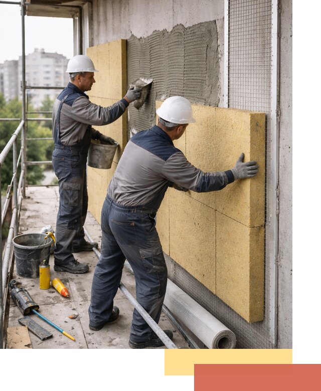 Утепление стен зданий и домов в калуге качественно и надежно