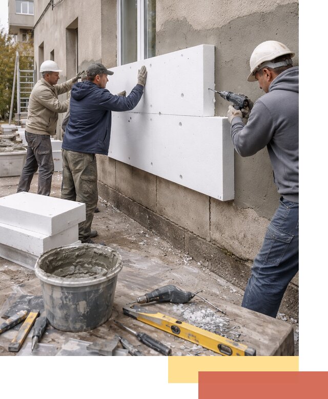 Утепление наружных стен пенопластом в калуге