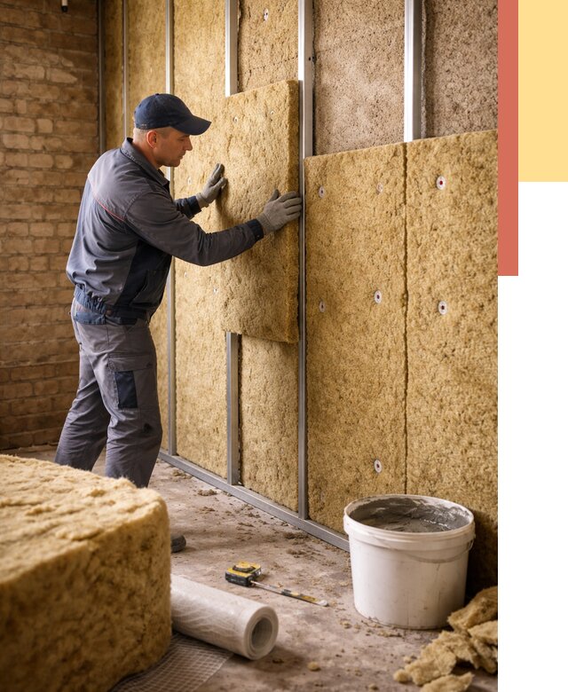 Утепление стен минватой в калуге от 1365 руб./м2 — недорого и быстро | ОТДЕЛОЧНИК-Клг