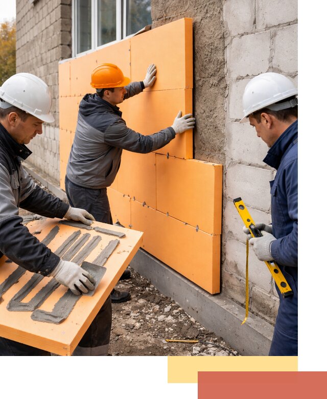 Утепление фасада пеноплексом под ключ в калуге