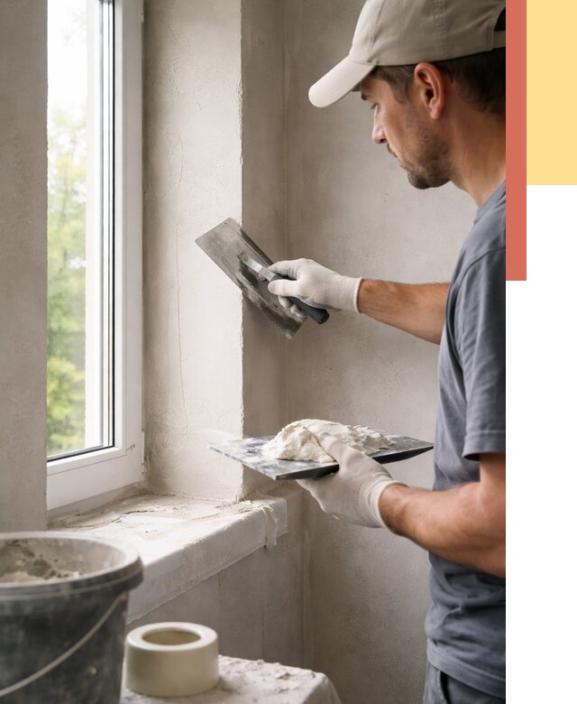 Штукатурка откосов в калуге от 4551 руб/м² — услуги и выравнивание под ключ | ОТДЕЛОЧНИК-Клг