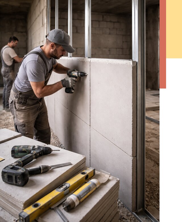 Кладка влагостойких перегородок ПГП в калуге от 1214 руб. под ключ | ОТДЕЛОЧНИК-Клг