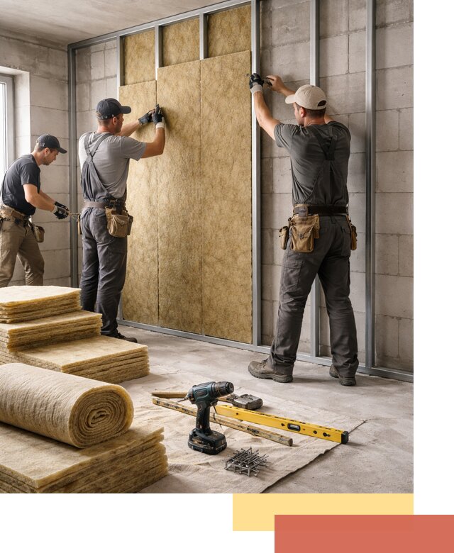 Шумоизоляция перегородок из блоков в калуге — монтаж и защита шумоизоляцией