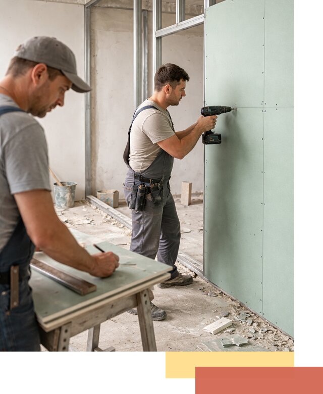 Перегородки из влагостойкого гипсокартона под ключ в калуге