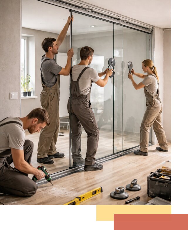 Изготовление стеклянных перегородок на заказ в калуге