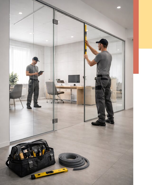 Цельностеклянные перегородки под ключ в калуге от 9608 руб. — монтаж и цены | ОТДЕЛОЧНИК-Клг