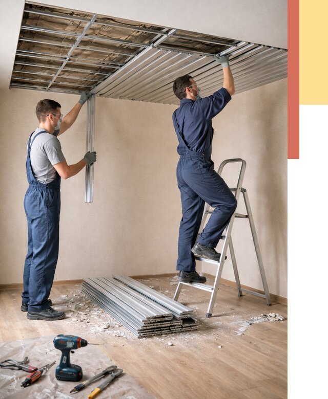 Демонтаж реечного потолка в калуге от 4551 руб. быстро и недорого | ОТДЕЛОЧНИК-Клг