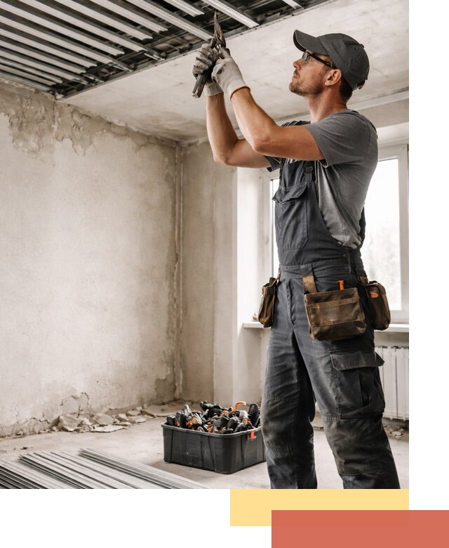 Демонтаж реечного потолка в калуге быстро и аккуратно