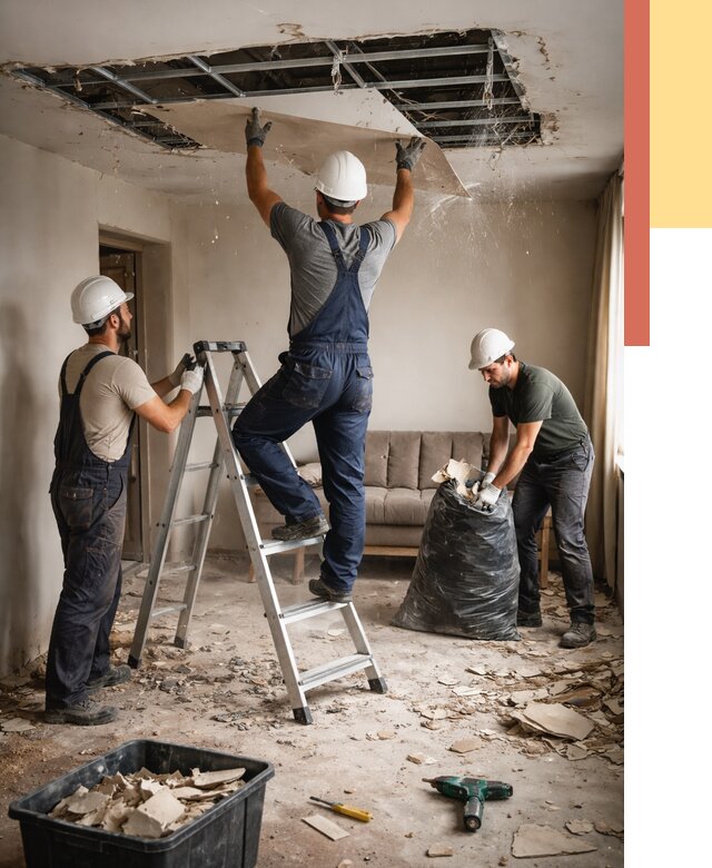 Демонтаж гипсокартонного потолка в калуге от 425 руб. за м2 — ОТДЕЛОЧНИК-Клг