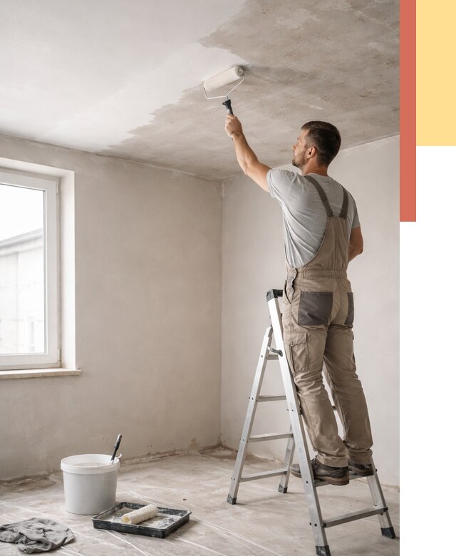 Грунтовка потолка в калуге от 2529 руб. — быстро и недорого | ОТДЕЛОЧНИК-Клг