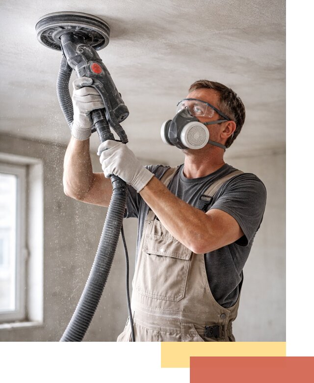 Шлифовка потолка в калуге — качественная подготовка под отделку