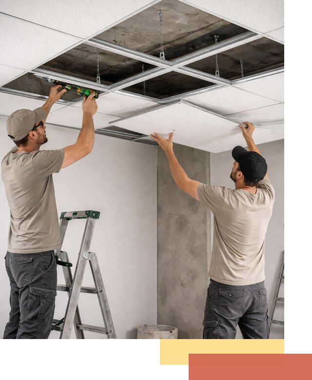 Монтаж потолка Армстронг под ключ в калуге