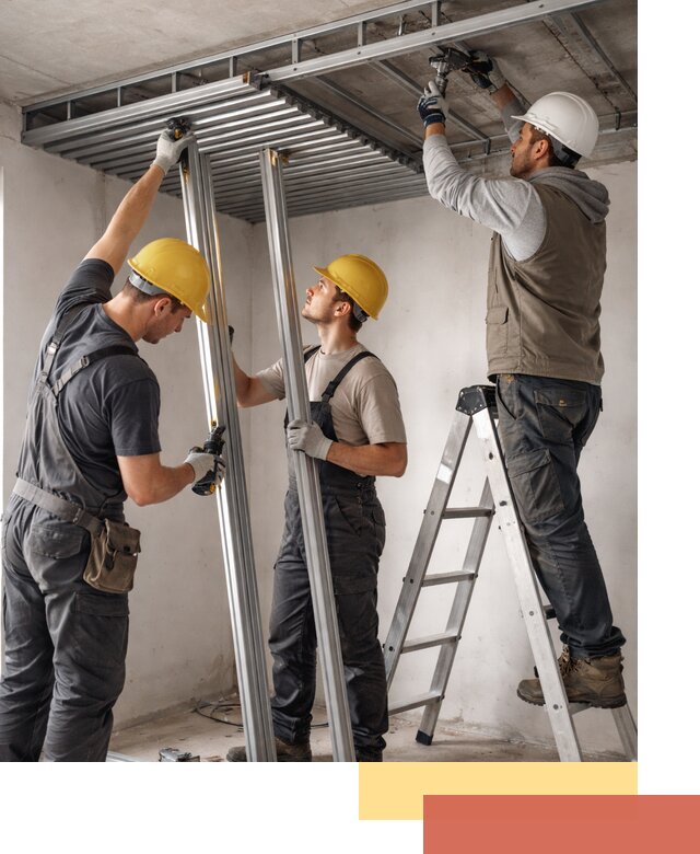 Монтаж реечного потолка под ключ в калуге