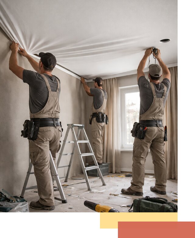 Монтаж матового натяжного потолка в калуге качественно и быстро