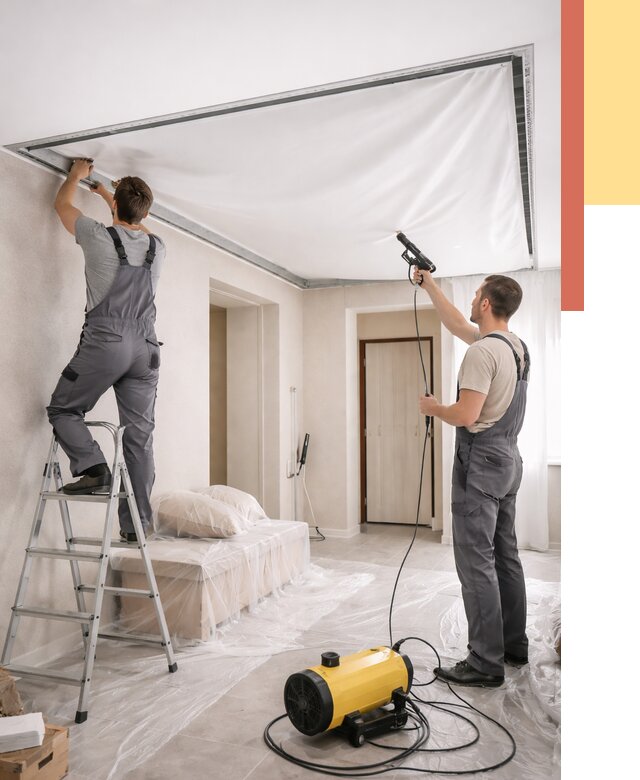 Монтаж натяжного потолка в прихожей в калуге от 2680 руб. под ключ | ОТДЕЛОЧНИК-Клг