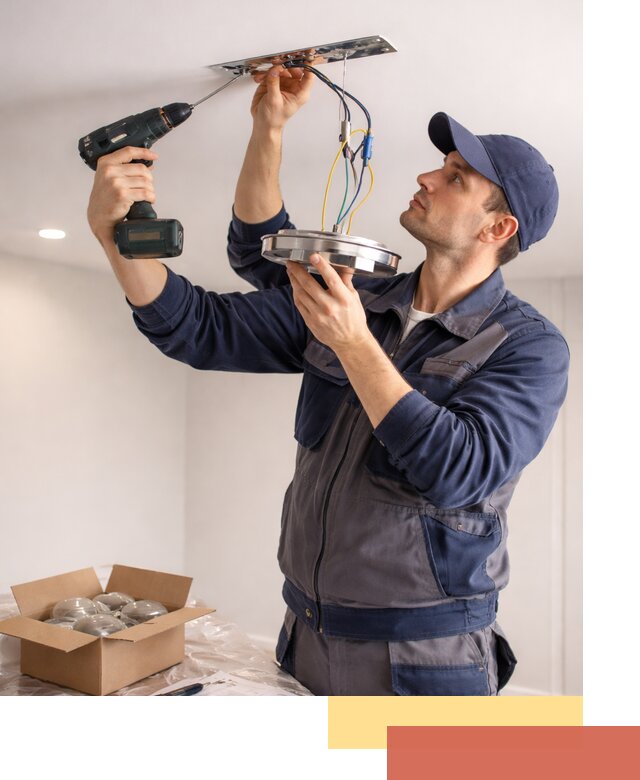 Установка люстры в натяжной потолок в калуге