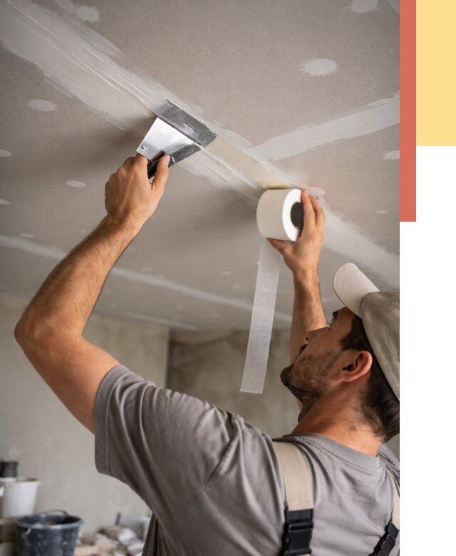 Обработка швов потолка ГКЛ в калуге от 7586 руб. под ключ | ОТДЕЛОЧНИК-Клг