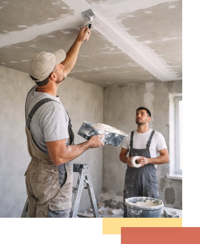 Обработка швов потолка ГКЛ в калуге: качественная заделка и шпатлевка