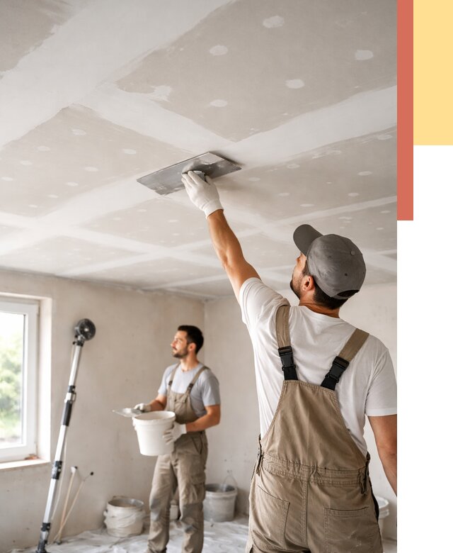 Шпаклевка потолка из гипсокартона в калуге от 3236 руб./м2 — услуги под ключ | ОТДЕЛОЧНИК-Клг