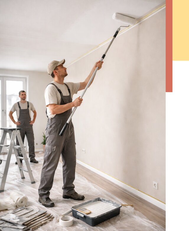 Покраска потолка из гипсокартона в калуге от 4551 руб./м2 — услуги под ключ | ОТДЕЛОЧНИК-Клг